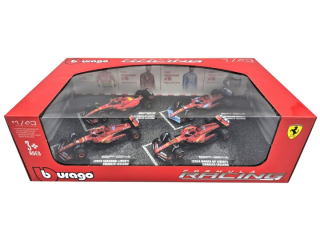 Set 4x Ferrari F1 #16 Charles Leclerc 1:43 Bburago