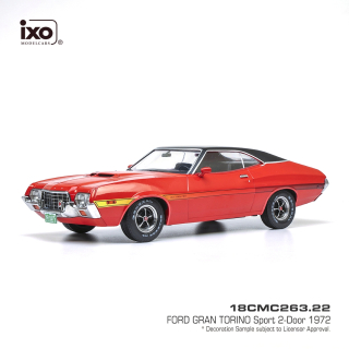 Ford Gran Torino Coupe 1972 red/black 1:18 Ixo Models