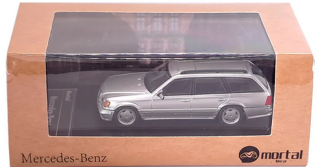 Mercedes-Benz S124 T silver 1:64 Mortal Model