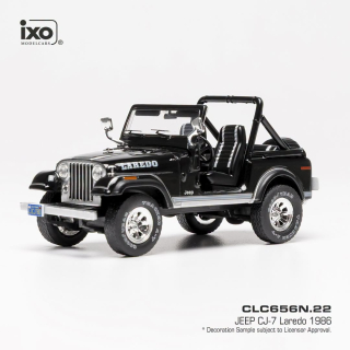 Jeep CJ-7 Laredo Open black/silver 1:43 Ixo Models