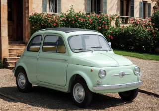 Fiat 500 D light green 1:18 B.B.R.
