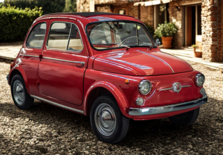 Fiat 500 D red 1:18 B.B.R.