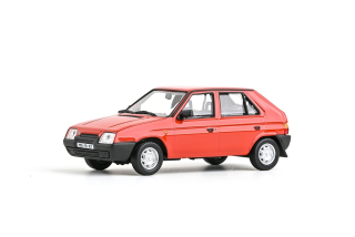 Škoda Favorit 136L 1988 červená korálová 1:43 Abrex