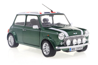 Mini Cooper Sport 1997 british racing green/flag 1:18 Solido