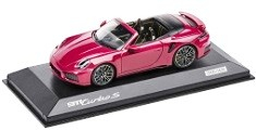 Porsche 911 992-2 Turbo S Cabriolet 2025 ruby star 1:43 Spark