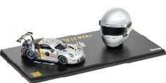 Set: Helmet 1:5 + Porsche 911 RSR #911 24H Le Mans 2023 1:43 Spark