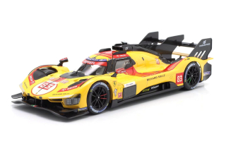 Ferrari 499P 3.0L Turbo V6 Team AF Corse #83 Kubica/Hanson/Ye Winner 24H Le Mans 2025 1:24 Bburago