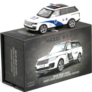 Land Rover Range Rover 2020 *Police* white/blue 1:64 Massdi
