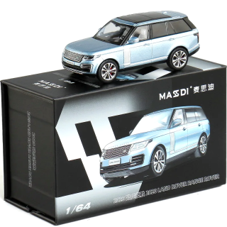 Land Rover Range Rover 2020 ice blue 1:64 Massdi