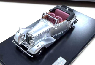 Bentley 4¼ Litre DHC Vanden Plas Cabriolet 1939 silver 1:43 Matrix Scale Models