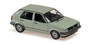 Volkswagen Golf II 4-Door 1985 silver green metallic 1:43 Minichamps