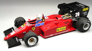 Ferrari F1 126C4-M2 #28 Rene Arnoux European GP 1984 with Pilot Figure 1:12 Tecnomodel