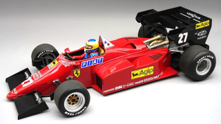 Ferrari F1 126C4-M2 #27 Michele Alboreto 2nd European GP 1984 with Pilot Figure 1:12 Tecnomodel