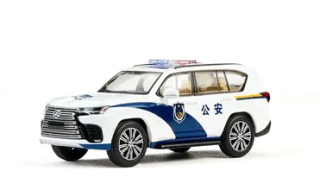 Lexus LS LX600 2022 *Police* white/blue 1:64 Massdi