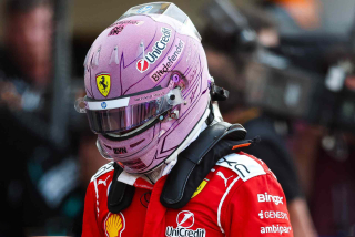 Helmet - Lewis Hamilton - Ferrari HP Monaco GP 2026 1:5 Look Smart Models