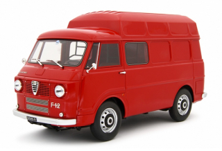 Alfa Romeo F12 High Roof Van 1967 red 1:18 Laudoracing Model