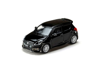 Suzuki Swift Sport ZC32S Genuine Aero Parts super black pearl 1:64 Hobby Japan