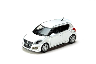 Suzuki Swift Sport ZC32S Genuine Aero Parts snow white pearl 1:64 Hobby Japan