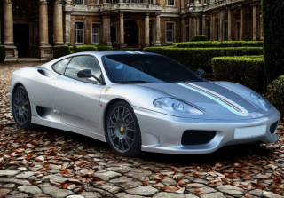 Ferrari 360 Challenge Stradale Argento Nurburgring with Italian stripe 1:43 B.B.R.