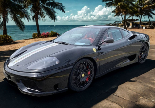 Ferrari 360 Challenge Stradale Nero DS with italian stripe 1:43 B.B.R.