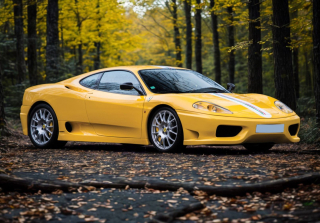 Ferrari 360 Challenge Stradale Giallo Modena with italian stripe 1:43 B.B.R.