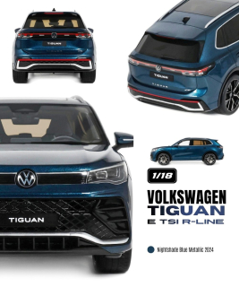 Volkswagen Tiguan E TSI R-Line 2024 nightshade blue metallic 1:18 OttOmobile