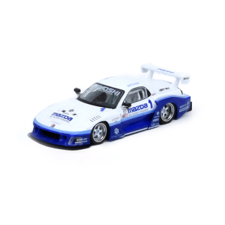 LBWK Mazda RX7 (FD3S) LB Super Silhouette Hong Kong Toy Car Salon 2024 white/blue 1:64 Inno Models