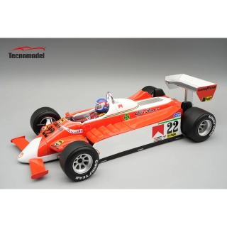Alfa Romeo F1 179 #22 P.Depailler Monaco GP 1980 with Pilot Figure 1:18 Tecnomodel