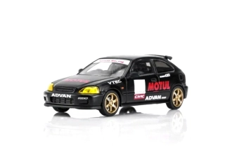 Honda Civic TYPE R (EK9) No Good Racing Motul black 1:64 Motorhelix 
