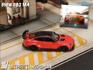 BMW M4 G82 red 1:64 Street Weapon