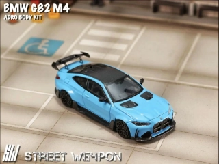 BMW M4 G82 Adro Body Kit babyblue 1:64 Street Weapon