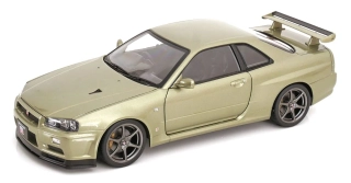 Nissan Skyline GT-R R34 V-Spec Nür 2001 OEM Rims light green metallic 1:12 KK Scale