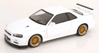Nissan Skyline GT-R R34 V-Spec II 2001 BBR Rims white 1:12 KK Scale