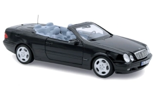 Mercedes-Benz CLK Cabrio 2000 obsidian black metallic 1:18 Norev
