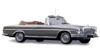 Mercedes-Benz 280 SE Cabriolet 1969 beige grey metallic 1:18 Norev