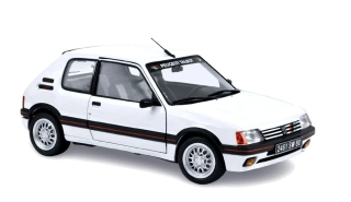 Peugeot 205 GTi 1.9 1989 PTS Deco Meije white 1:18 Norev
