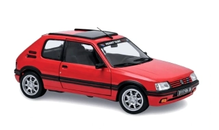 Peugeot 205 GTi 1.9 1992 vallelunga red 1:18 Norev
