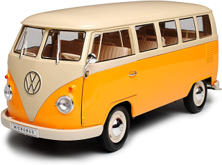 Volkswagen T1 Bus Window Van 1963 yellow/cream 1:18 Welly
