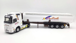 Volvo FH Aero 540 Tanker Truck Deliste Transports 2024 white 1:43 Eligor