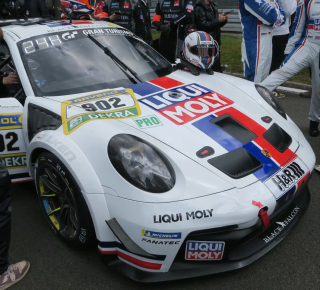Porsche 911 GT3 Cup 992 Team Liqui Moly by Black Falcon #902 Harrison/Nagelsdiek/Rennhofer/Wassertheurer 24H Nürburgring 2026 1:43 Spark