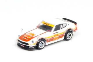 Datsun 240Z *Eneos* Sema Show 2018 white/brown/yellow/red 1:64 Inno Models
