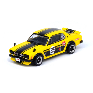 Nissan Skyline 2000 GT-R (KPGC10) "Outlaw-Style Hakosuka Skyline" By Peter Landan yellow/black 1:64 Inno Models