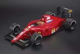 Ferrari F1 641/2 #2 N.Mansell Winner Portugal GP 1990 with Pilot Figure + Personally Signed 1:12 GP Replicas