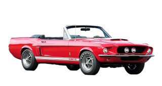 Ford Mustang GT500 Cabriolet 1967 red 1:18 Acme Diecast