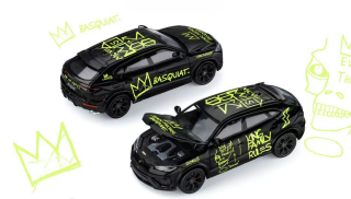 Lamborghini Urus Performance x Jean-Michel Basquiat black/green 1:64 Trends Hobby