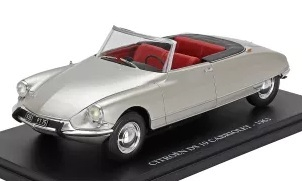 Citroen DS19 Cabriolet Open 1963 silver 1:24 Hachette