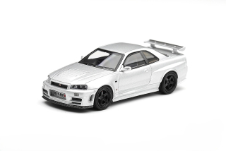 Nissan Skyline GT-R (R34) Z-Tune 1999 silver metallic 1:64 Mini GT