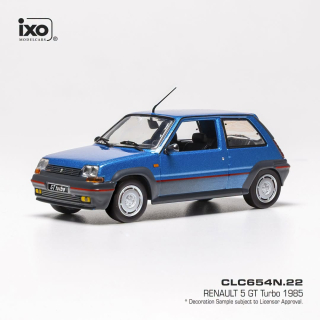 Renault 5 GT Turbo 1985 Blue 1:43 Ixo Models