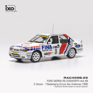Ford England Sierra RS Cosworth #8 Doctor/Badenberg Rally Circuit Des Ardennes 1990 1:43 Ixo Models