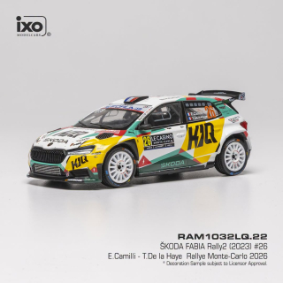 Škoda Fabia Rally2 #26 Camilli/Haye Rally Monte Carlo 2026 1:43 Ixo Models